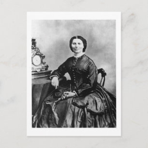 クララ・バートン肖像写真 〜 1866年のヴィンテージ写真 ポストカード