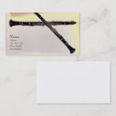 クラリネットおよび名刺 名刺 (正面/裏面)