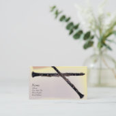 クラリネットおよび名刺 名刺 (スタンド正面)