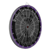 クラリネットがなければ生活はB – フラット ダーツボード (正面左)