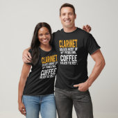 クラリネットが私の問題を解決コーヒーオーケストラ音楽 Tシャツ (ユニセックス)