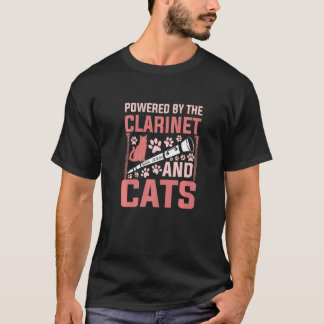 クラリネットとキャッツのクラリネット奏者によって動く Tシャツ