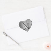 クラリネットとミュージカルアクセント ハートシール (封筒)