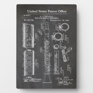 クラリネットとミュージカルアクセント フォトプラーク