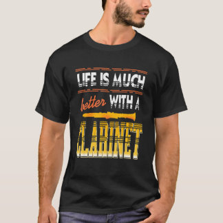 クラリネットのクラリネットは生活のレトロが良い Tシャツ