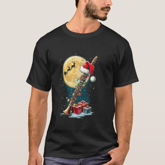 クラリネットのクリスマス Tシャツ (正面)