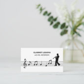 クラリネットのレッスン 名刺 (スタンド正面)
