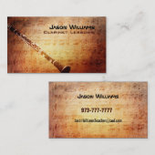 クラリネットの名刺 名刺 (正面/裏面)