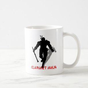 クラリネットの忍者 コーヒーマグカップ