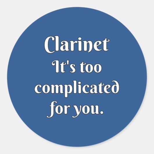 クラリネットの態度！ ラウンドシール (正面)