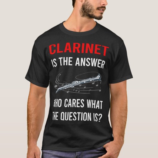 クラリネットの答え Tシャツ (正面)
