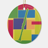 クラリネットのColorblocksのオーナメント セラミックオーナメント (左)