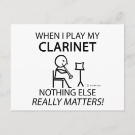 クラリネットは何も重要ではない ポストカード