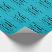 クラリネットは私を幸せにする ラッピングペーパー (角)