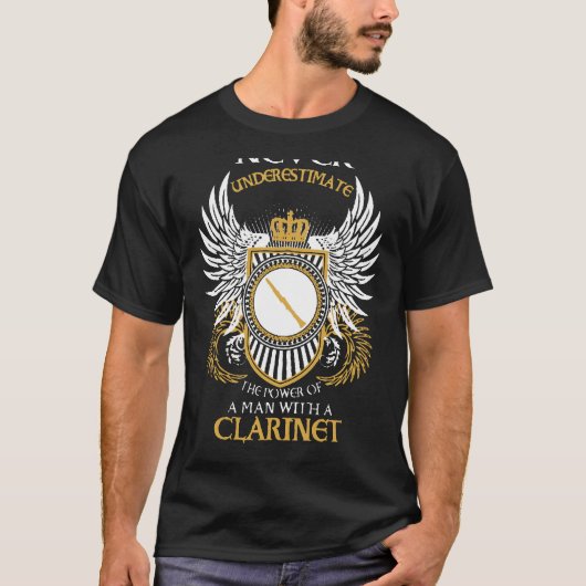 クラリネットを持った人 Tシャツ (正面)
