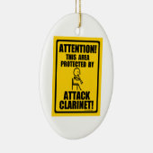 クラリネットを攻撃 セラミックオーナメント (右)