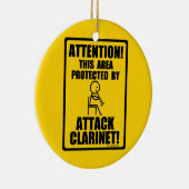 クラリネットを攻撃 セラミックオーナメント (右)