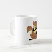 クラリネットを遊んでいるリス コーヒーマグカップ (正面左)