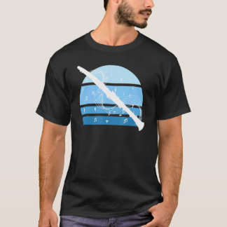 クラリネットエステティックレトロクラリネティストヴィンテージ Tシャツ