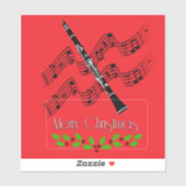 クラリネットクリスマス シール (シート)
