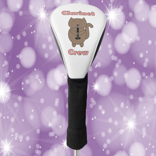 クラリネットクルーおもしろいネコ ゴルフヘッドカバー