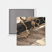 クラリネットクローズアップ マグネット (正面/裏面)