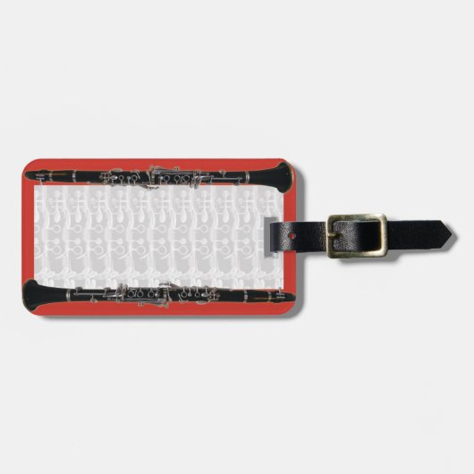 クラリネットケースラベル ラゲッジタグ (正面横)