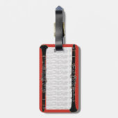 クラリネットケースラベル ラゲッジタグ (裏面縦)