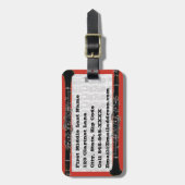 クラリネットケースラベル ラゲッジタグ (正面縦)
