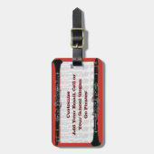 クラリネットケースラベル ラゲッジタグ (正面縦)