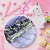 クラリネットシート音楽楽団 ペーパープレート (パーティー)