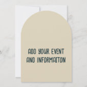 クラリネットバンド クラス フェアリー 招待状 (裏面)