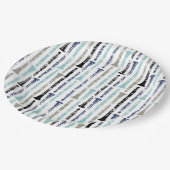 クラリネットパターン ペーパープレート (アングル)