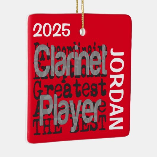 クラリネットプレイヤーエクストラノーネアカスタム セラミックオーナメント (右)