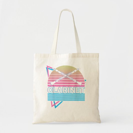 クラリネットプレイヤークラリネティストレトロ1 トートバッグ (正面)