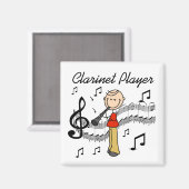 クラリネットプレイヤーマグネット マグネット (正面/裏面)