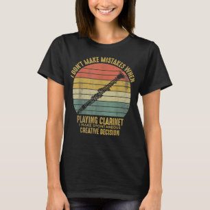 クラリネットプレーおもしろいヤージャズミュージシャンクラリネット Tシャツ