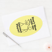 クラリネットプレーヤーのオーバルステッカーで混乱してはいけない 楕円形シール (封筒)