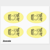 クラリネットプレーヤーのオーバルステッカーで混乱してはいけない 楕円形シール (シート)