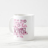 クラリネットプレーヤーの(おもしろいな)ギフト コーヒーマグカップ (正面左)