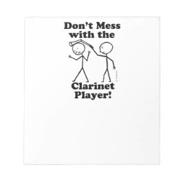 クラリネットプレーヤーを台無しにしない ノートパッド