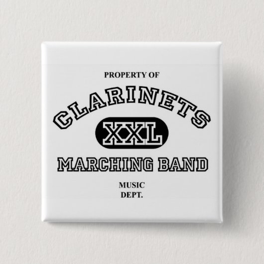 クラリネットボタン 缶バッジ (正面)