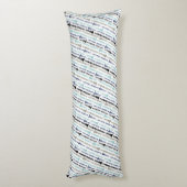 クラリネットミュージカル楽器バンドオーケストラ音楽 ボディピロー (裏面 (縦))