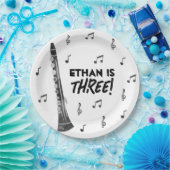 クラリネットミュージックテーマバースデーパーティー紙プレート ペーパープレート (パーティー)