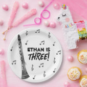 クラリネットミュージックテーマバースデーパーティー紙プレート ペーパープレート (パーティー)