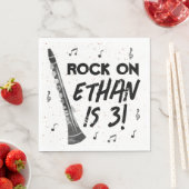 クラリネットミュージックバースデーパーティー紙ナプキンス スタンダードランチョンナプキン (インサイチュ)