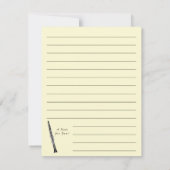 クラリネットミュージック先生バンドミュージシャン サンキューカード (裏面)