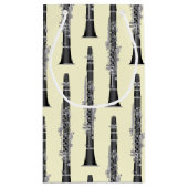 クラリネットミュージック先生バンドミュージシャン スモールペーパーバッグ (裏面)