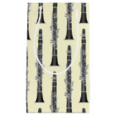 クラリネットミュージック先生バンドミュージシャン スモールペーパーバッグ (正面)