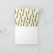 クラリネットミュージック先生バンドミュージシャン ノートカード (内部)